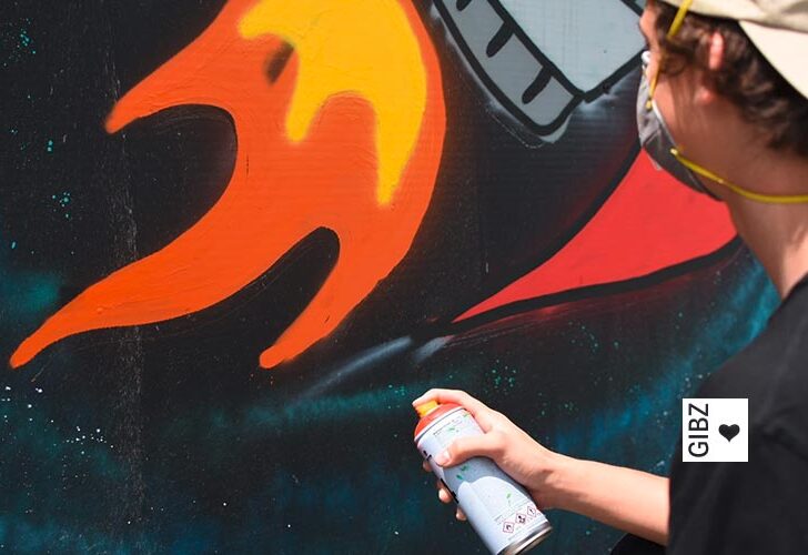 Vom Weltall zurück nach Zug: Graffiti-Projektwoche der ZFA3, Teil 2 Teil