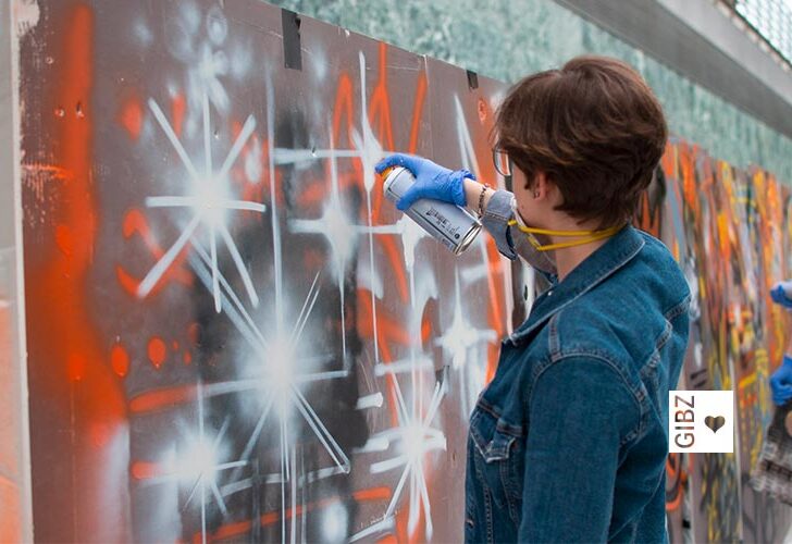 Anstatt nach Bern ins Weltall: Graffiti-Projektwoche der ZFA3, Teil 1